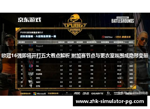 欧冠16强即将开打五大看点解析 附加赛节点与更衣室氛围成隐形变量